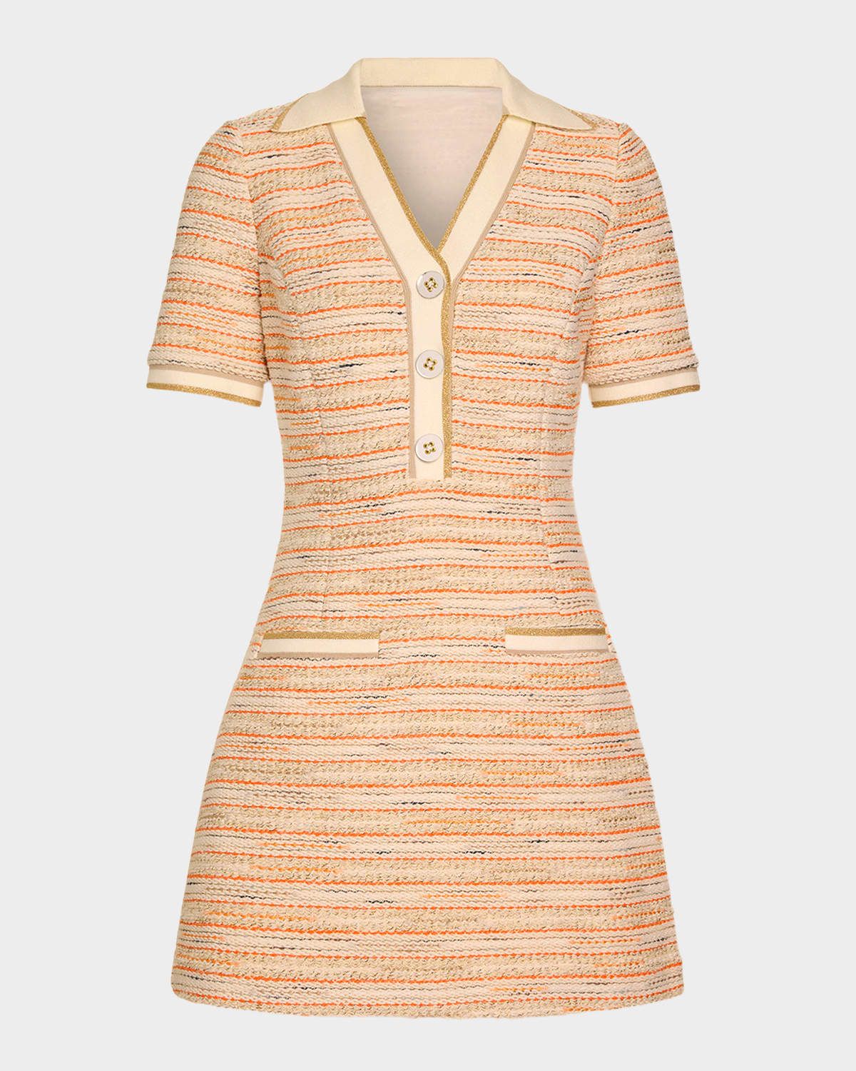 Blythe Tweed Collared Mini Dress