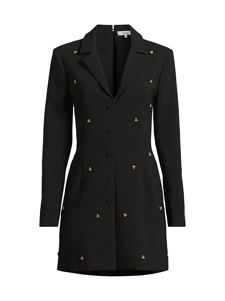 Women's Alara Tailored Blazer Dress - Black - Size 10
