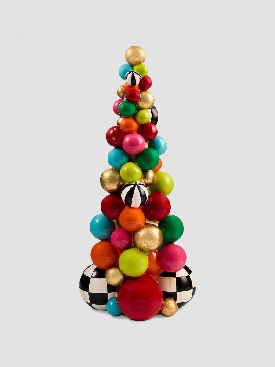 MacKenzie-Childs Confetti Bauble Tree Tabletop Figurine