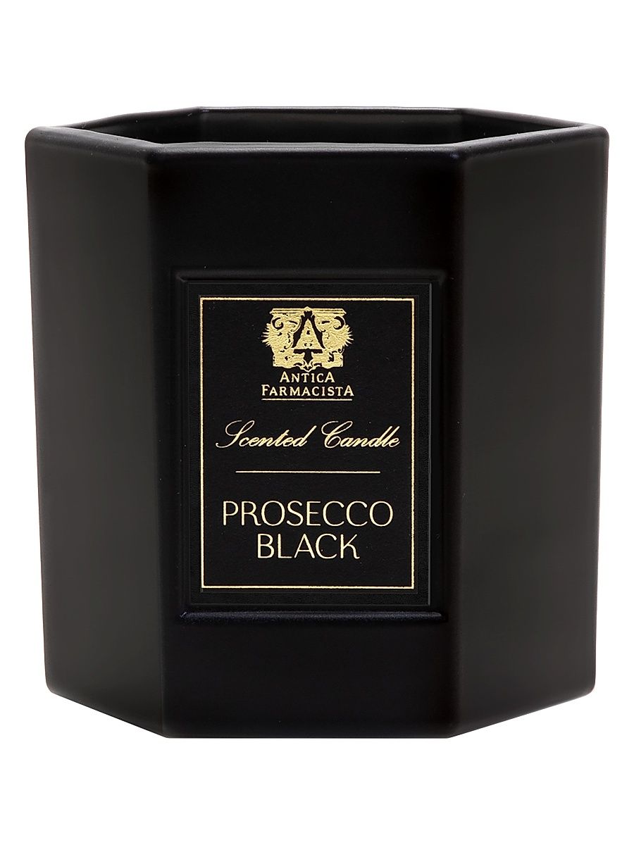 Holiday Prosecco Black Candle