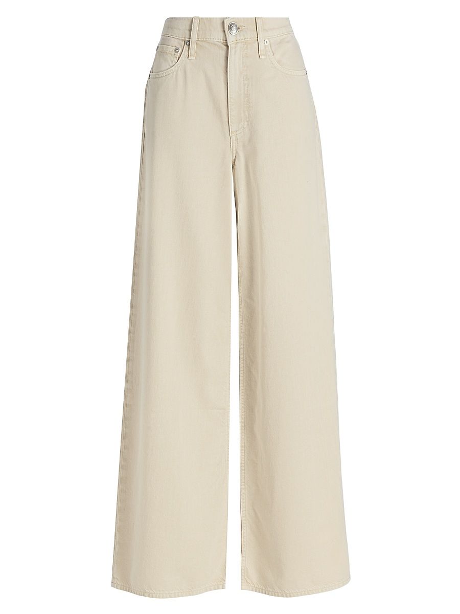 Women's Sofie Wide-Leg Jeans - Sand Stone - Size 32