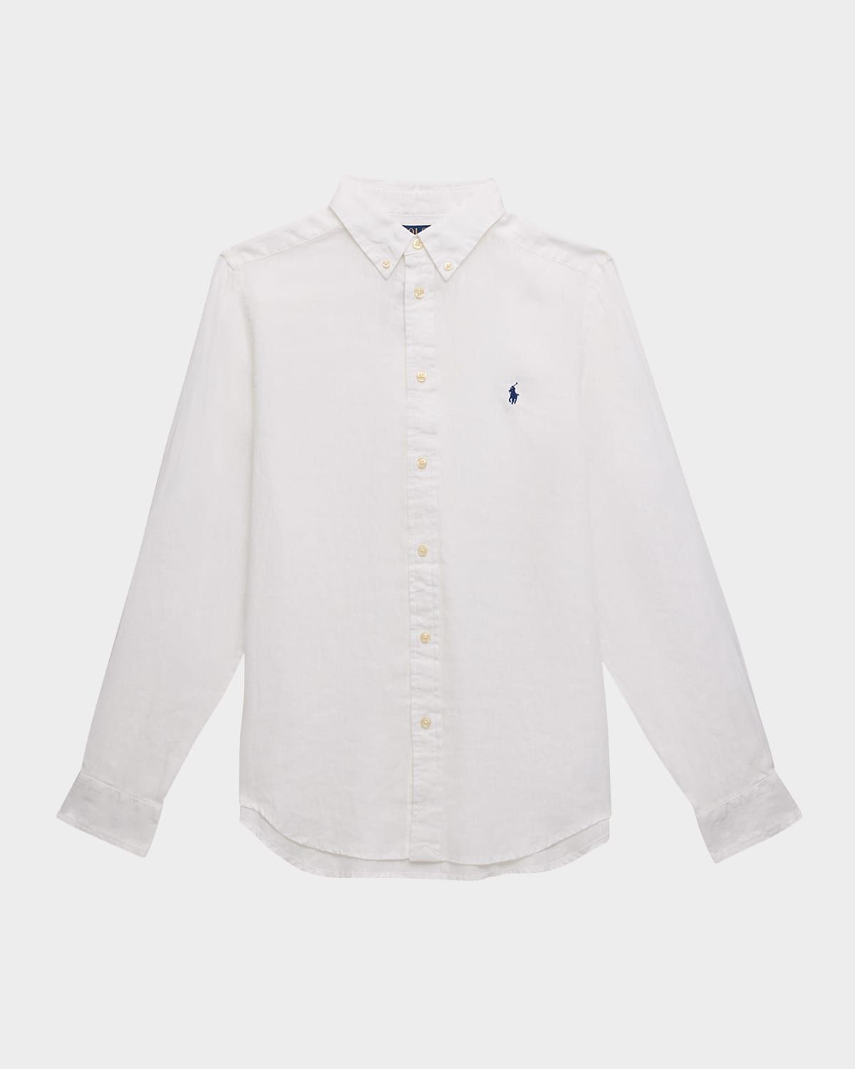Boy & apos;s Classic Embroidered Sport Shirt, Size S-XL