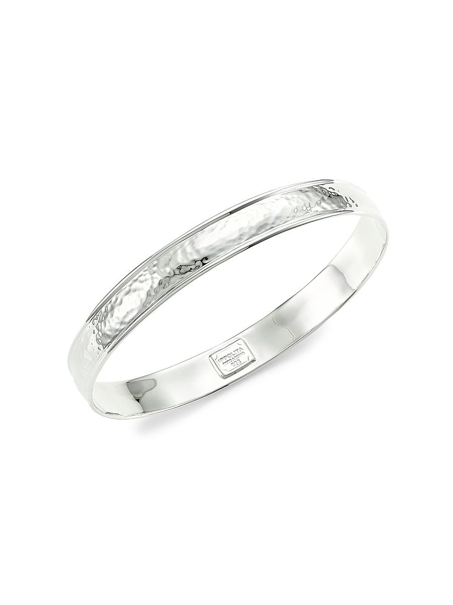 Women's Glamazon Sterling Silver Goddess Bangle Bracelet - Silver