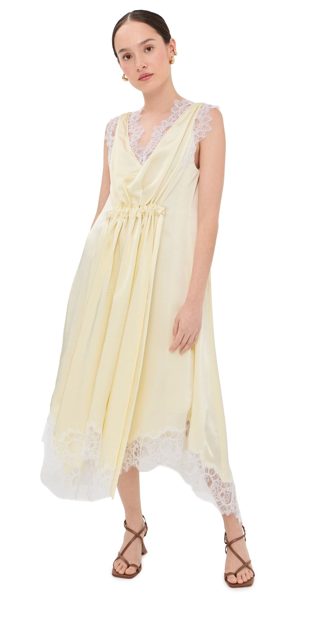 3.1 Phillip Lim V-Neck Midi Dress Yuzu 2