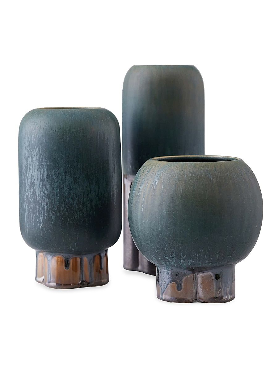 Tutwell 3-Piece Vase Set - Gold