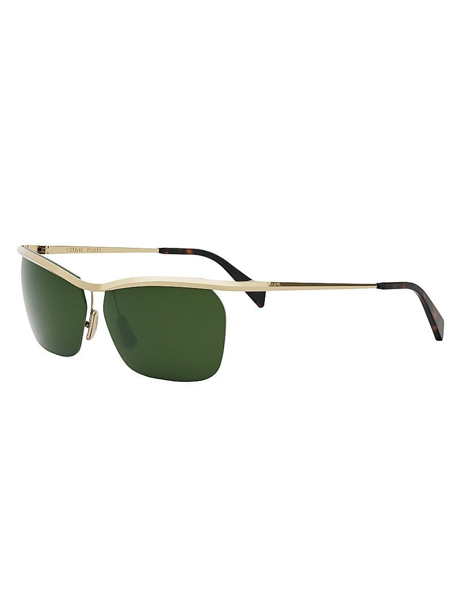 Men's Triomphe 56MM Square Sunglasses - Shiny Endura Green