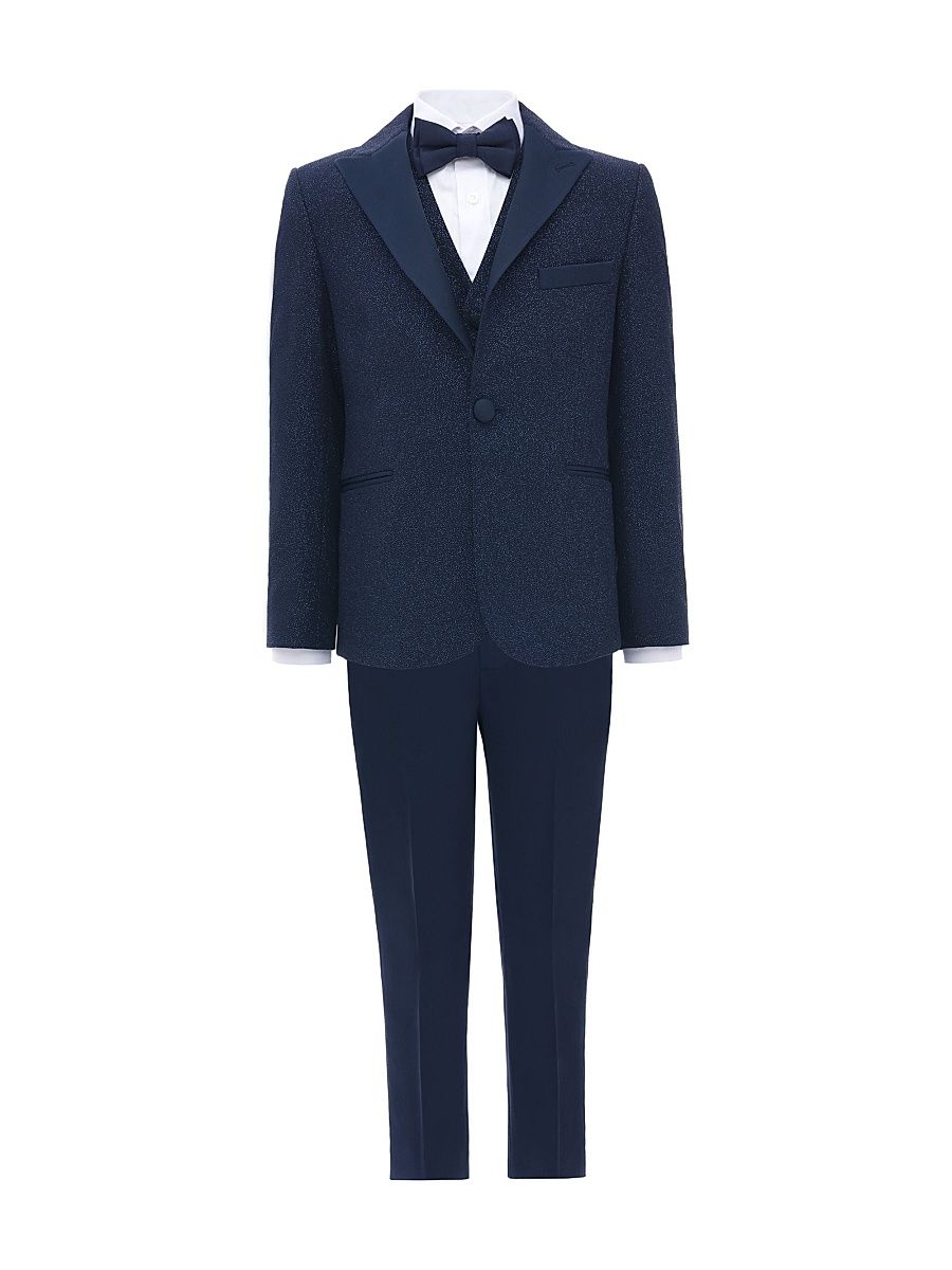 Little Boy's & Boy's Midnight Sparkle Suit - Navy - Size 13
