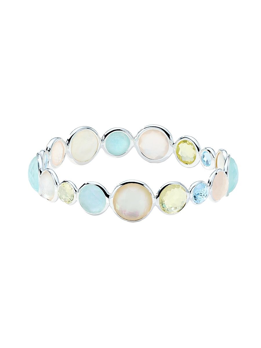 Women's Lollipop Sterling Silver & Gemstone Bangle - Sabbia