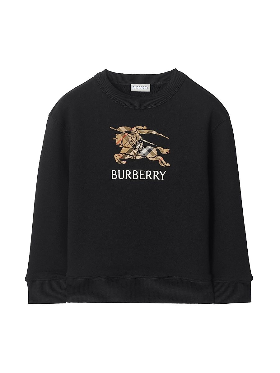 Little Boy's & Boy's Mathew EKD Check Cotton Sweatshirt - Black - Size 8