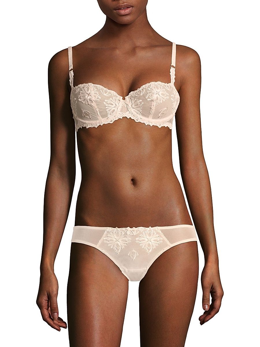 Women's Champs Elysses Lace Unlined Demi Bra - Cappuccino - Size 32F
