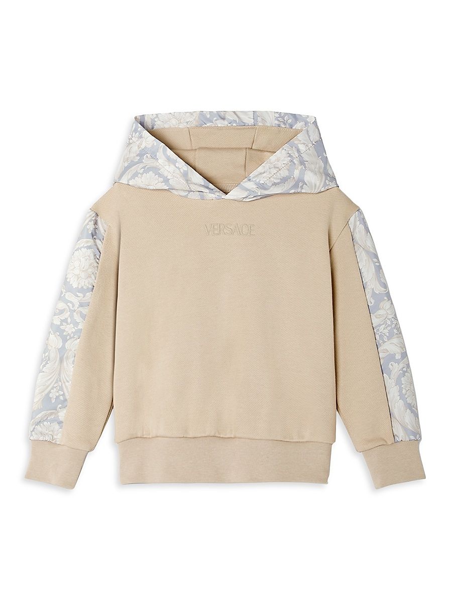 Baby Boy's, Little Boy's & Boy's Barocco Embroidery Fleece Sweatshirt - Sand Concrete Bone - Size 8