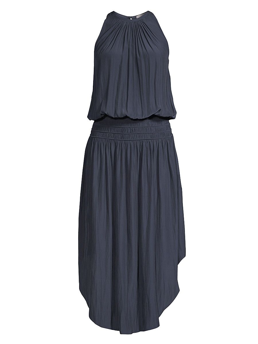 Women's Audrey Blouson Midi-Dress - Navy - Size XL