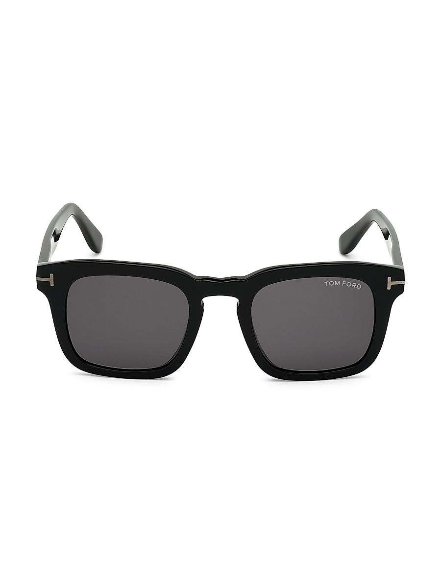 Men's 50MM Square Sunglasses - Black