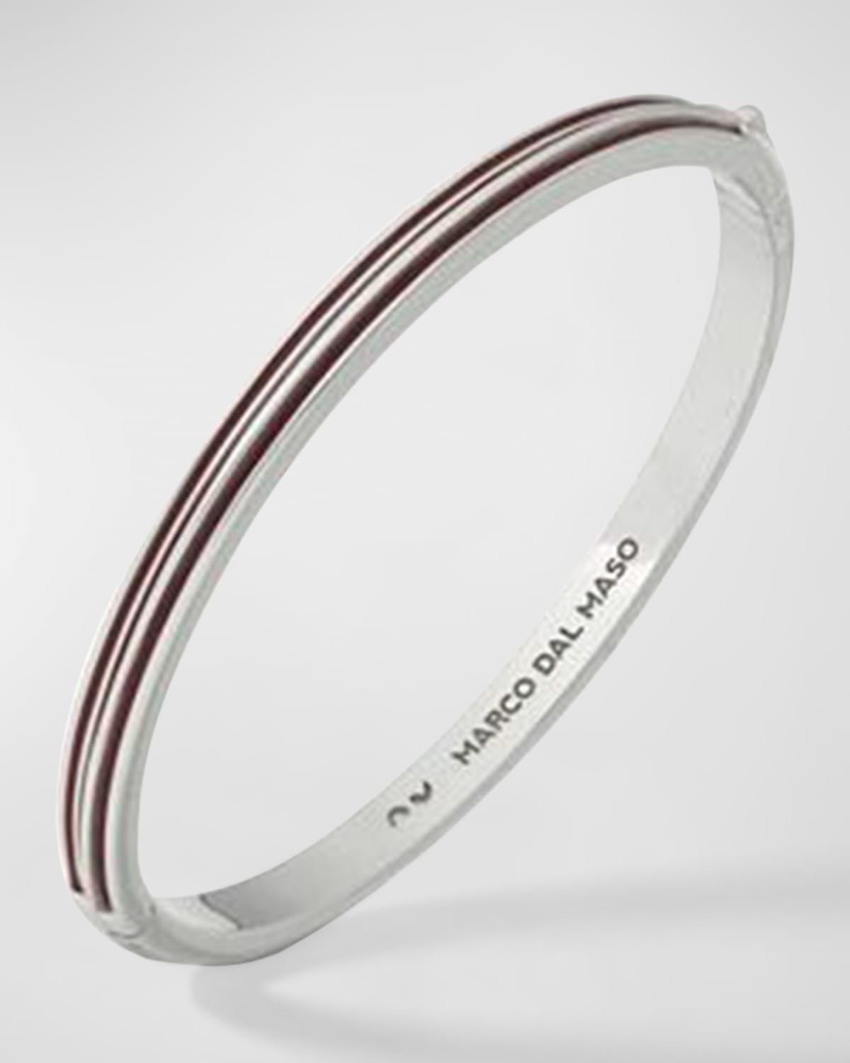 Men & apos;s Acies Thin Bangle Bracelet, Silver