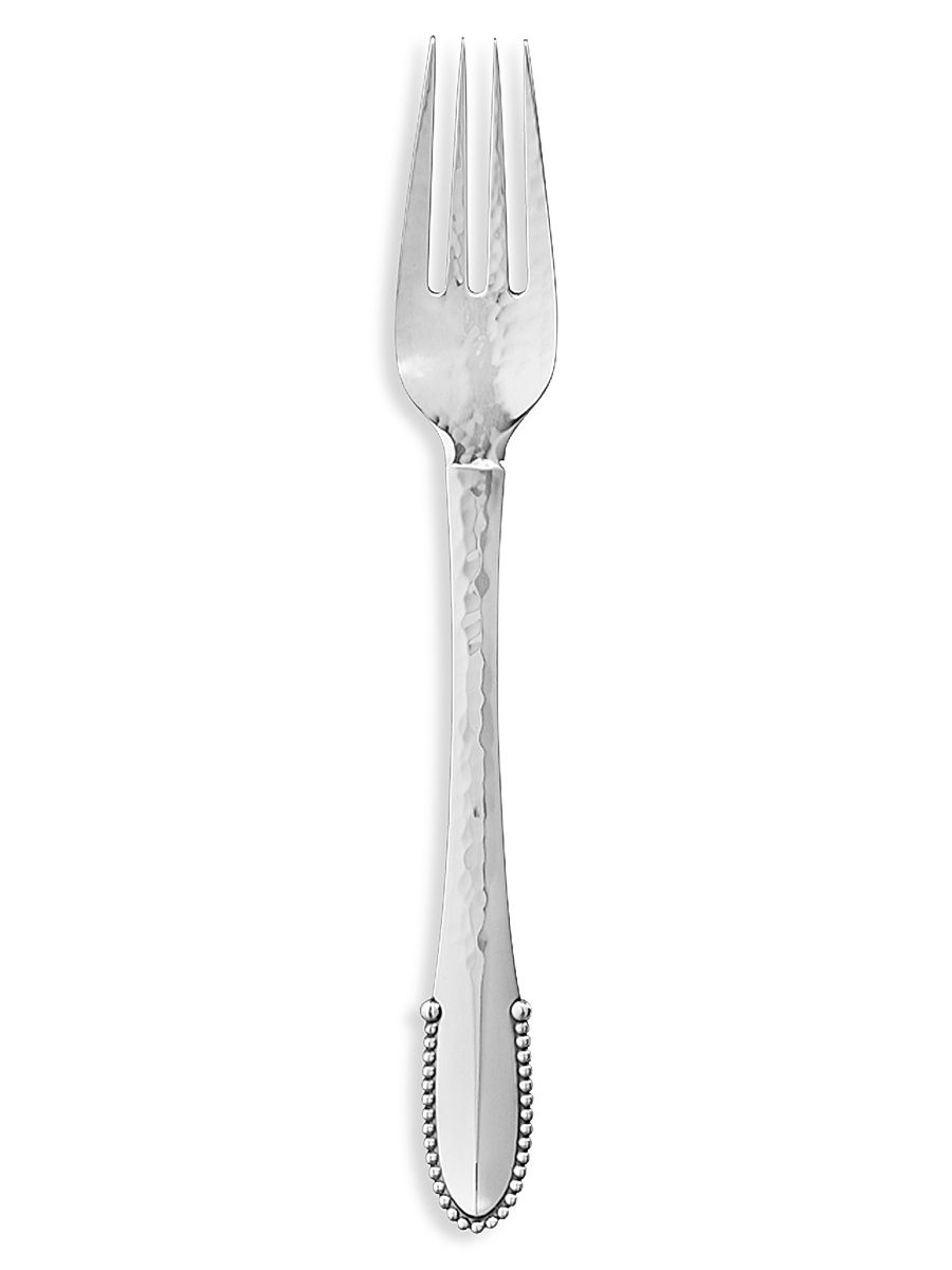Beaded Sterling Silver Dinner Fork