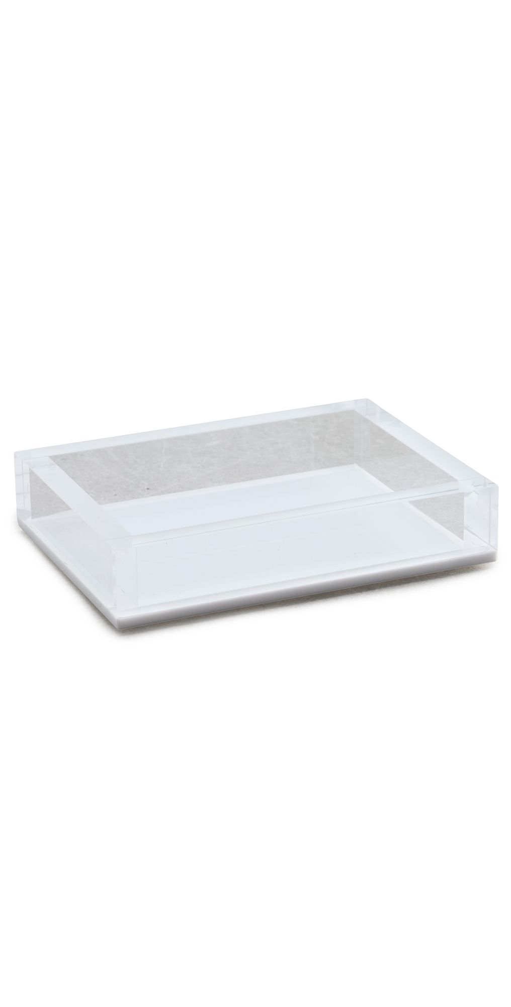 Tizo Design Acrylic Soap Dish Solid White One Size