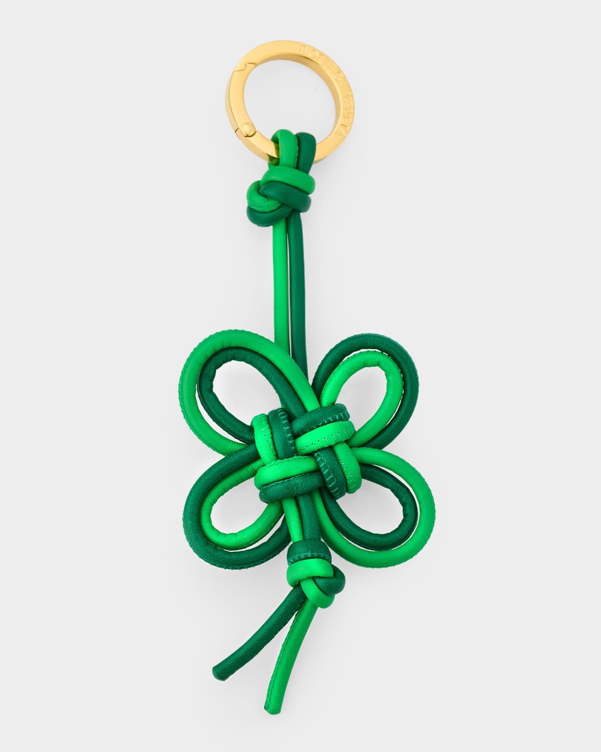 Four-Leaf Clover Nappa Leather Bag Charm
