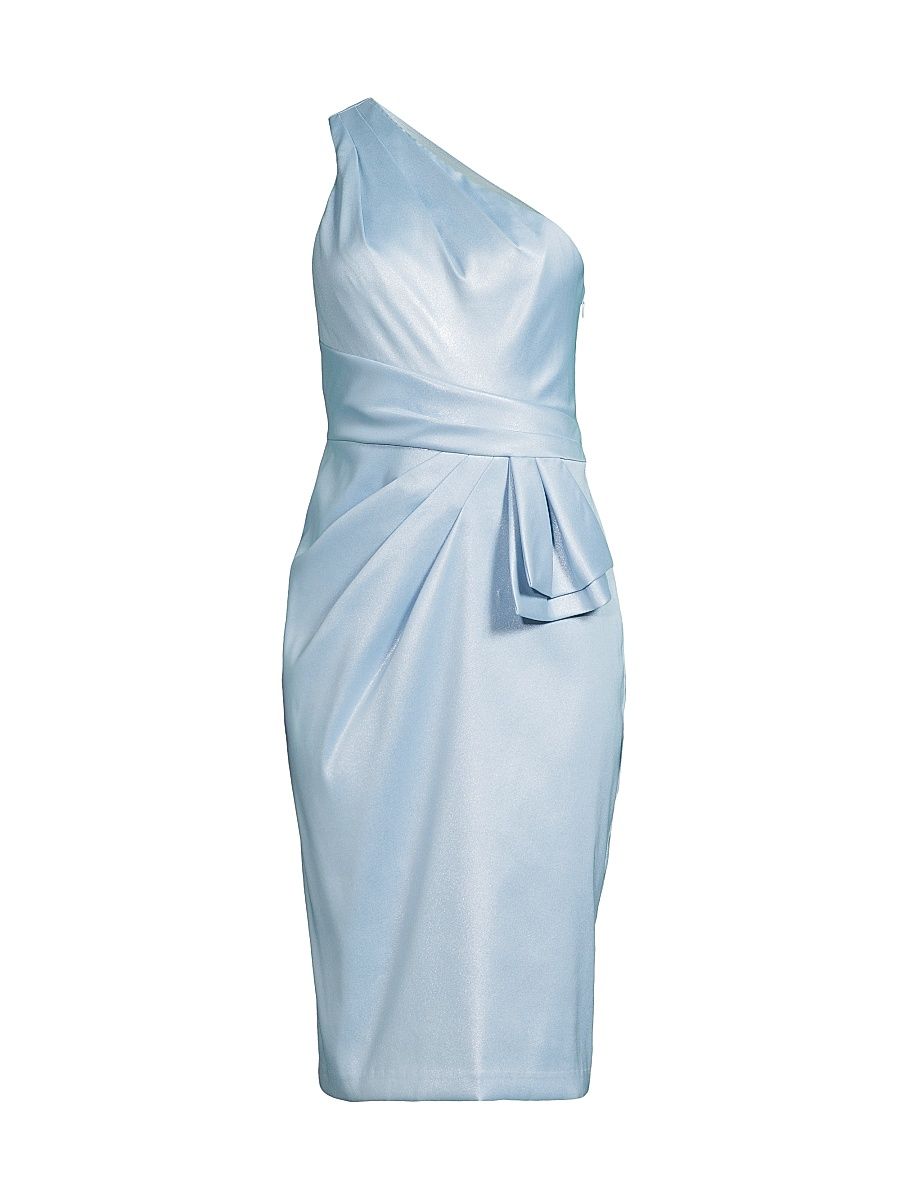 Women's Foiled Mikado Midi-Dress - Clearwater - Size 6