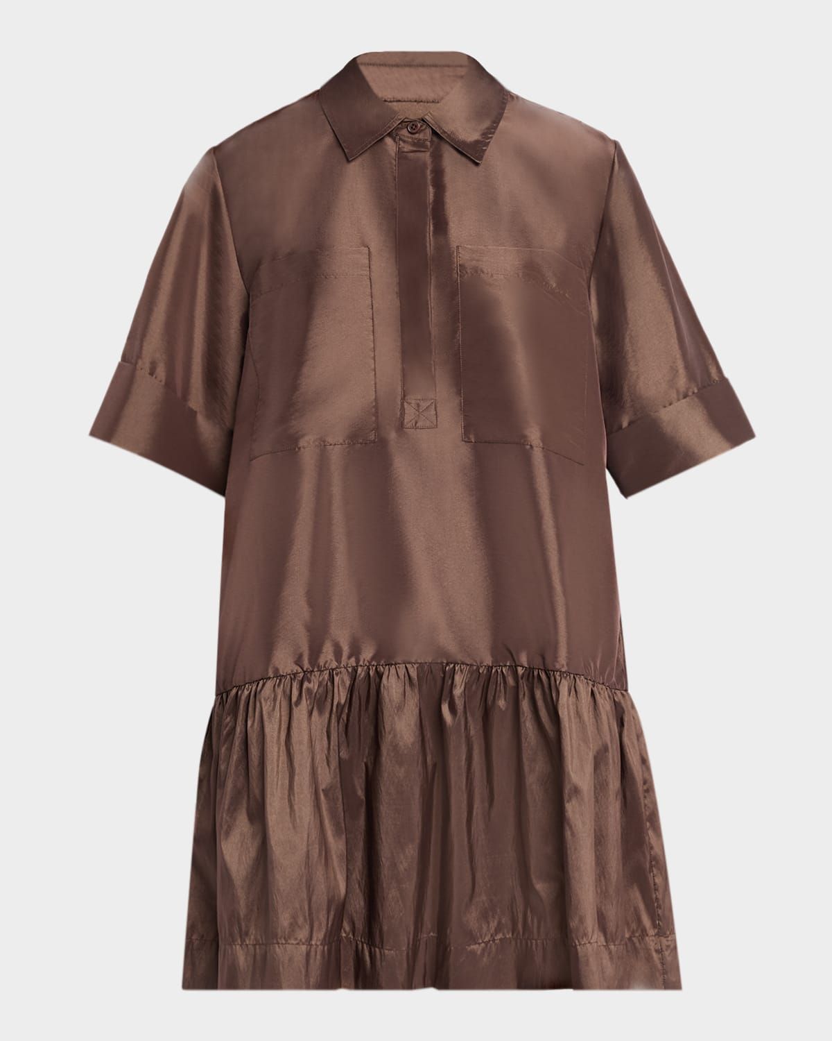 Cris Short-Sleeve Shirtdress