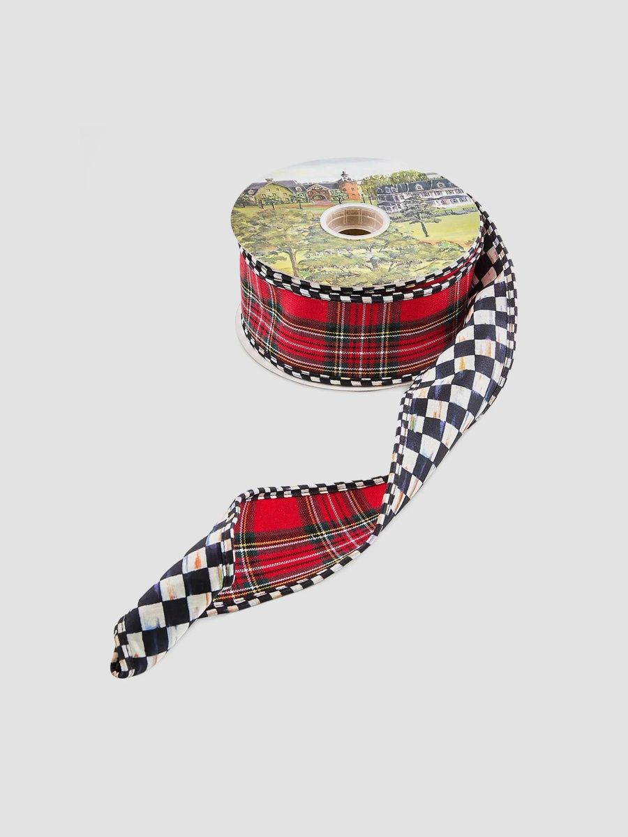 MacKenzie-Childs Courtly Tartan Ribbon