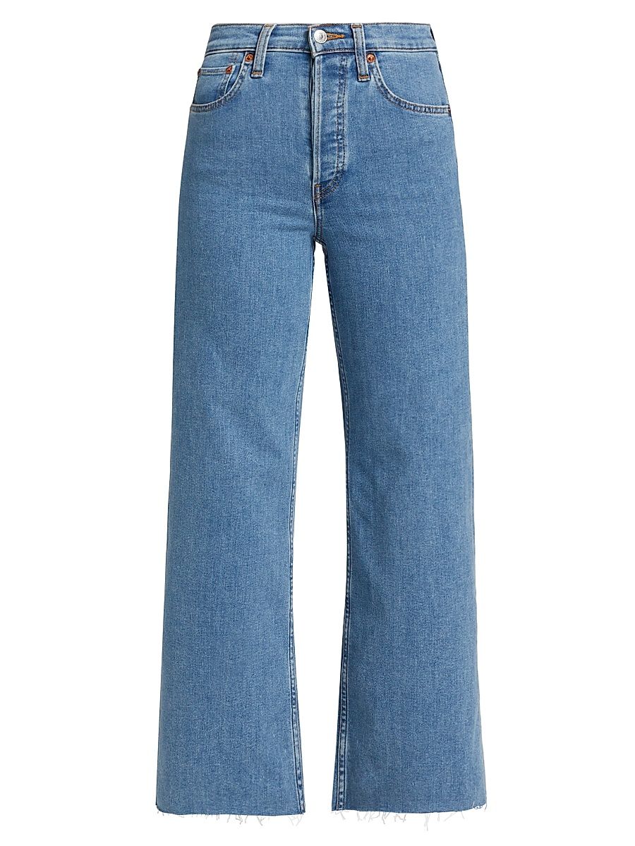 Women's High-Rise Wide-Leg Crop Jeans - Runyon - Size 31