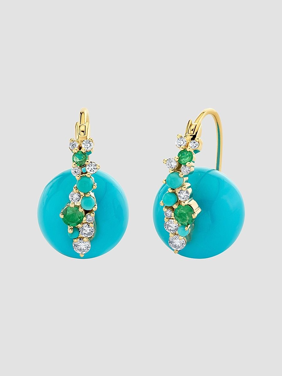 Women's Cocktail 14K Yellow Gold & Multi-Gemstone Drop Earrings - Gold