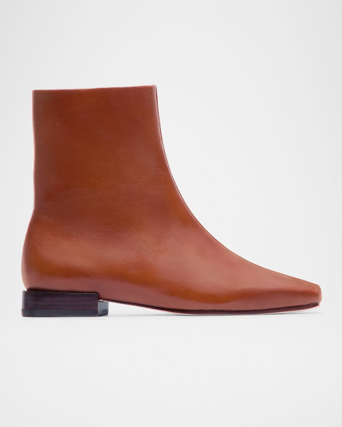 Belfast Leather Ankle Booties