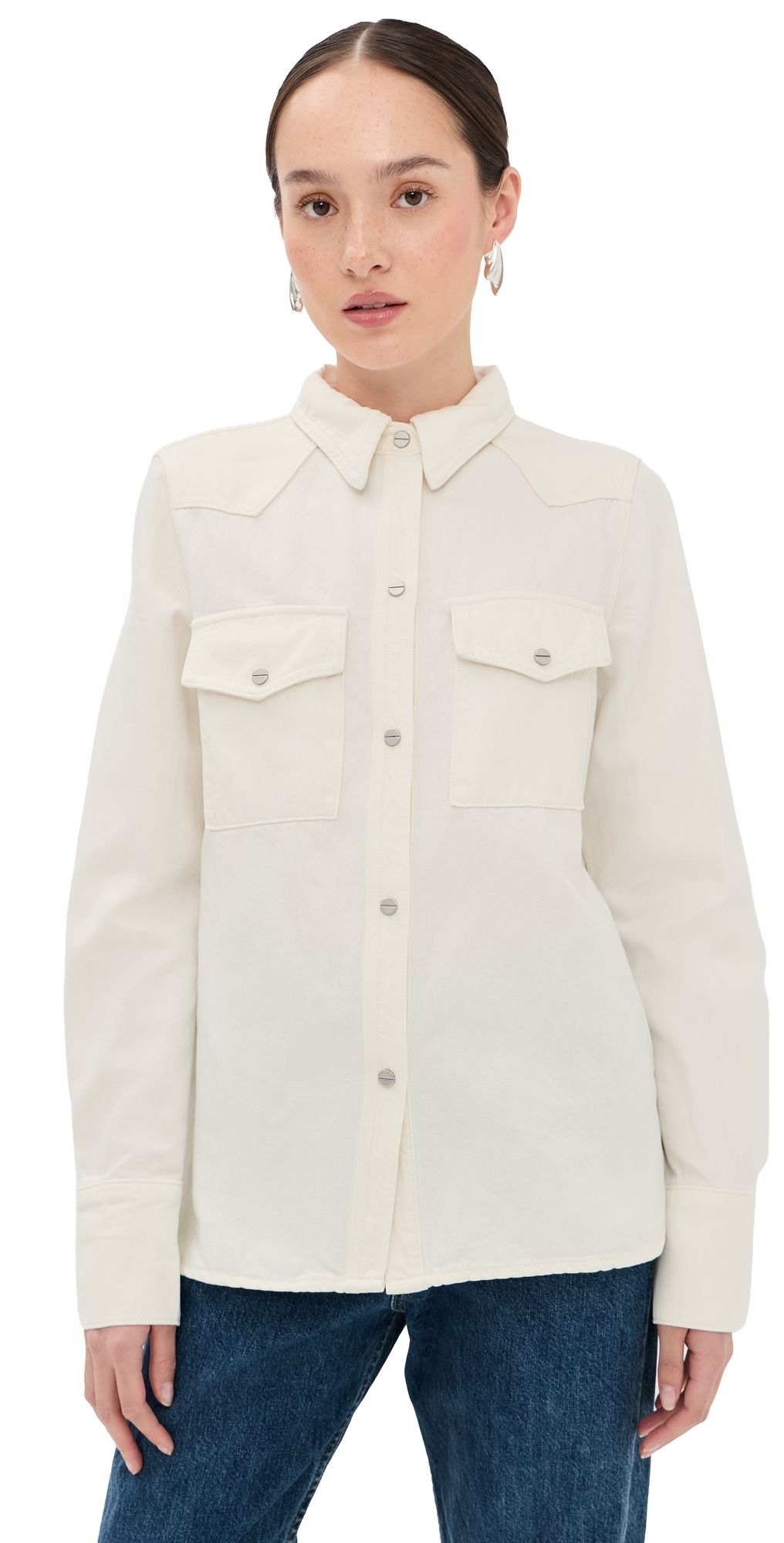 TWP Ranchers Daughter Button Down White L