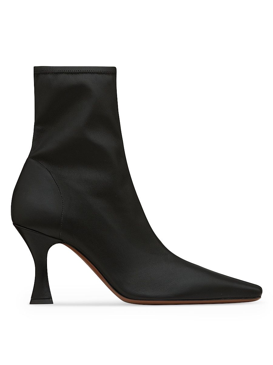 Women's Ran 80MM Stretch-Leather Boots - Black - Size 10.5