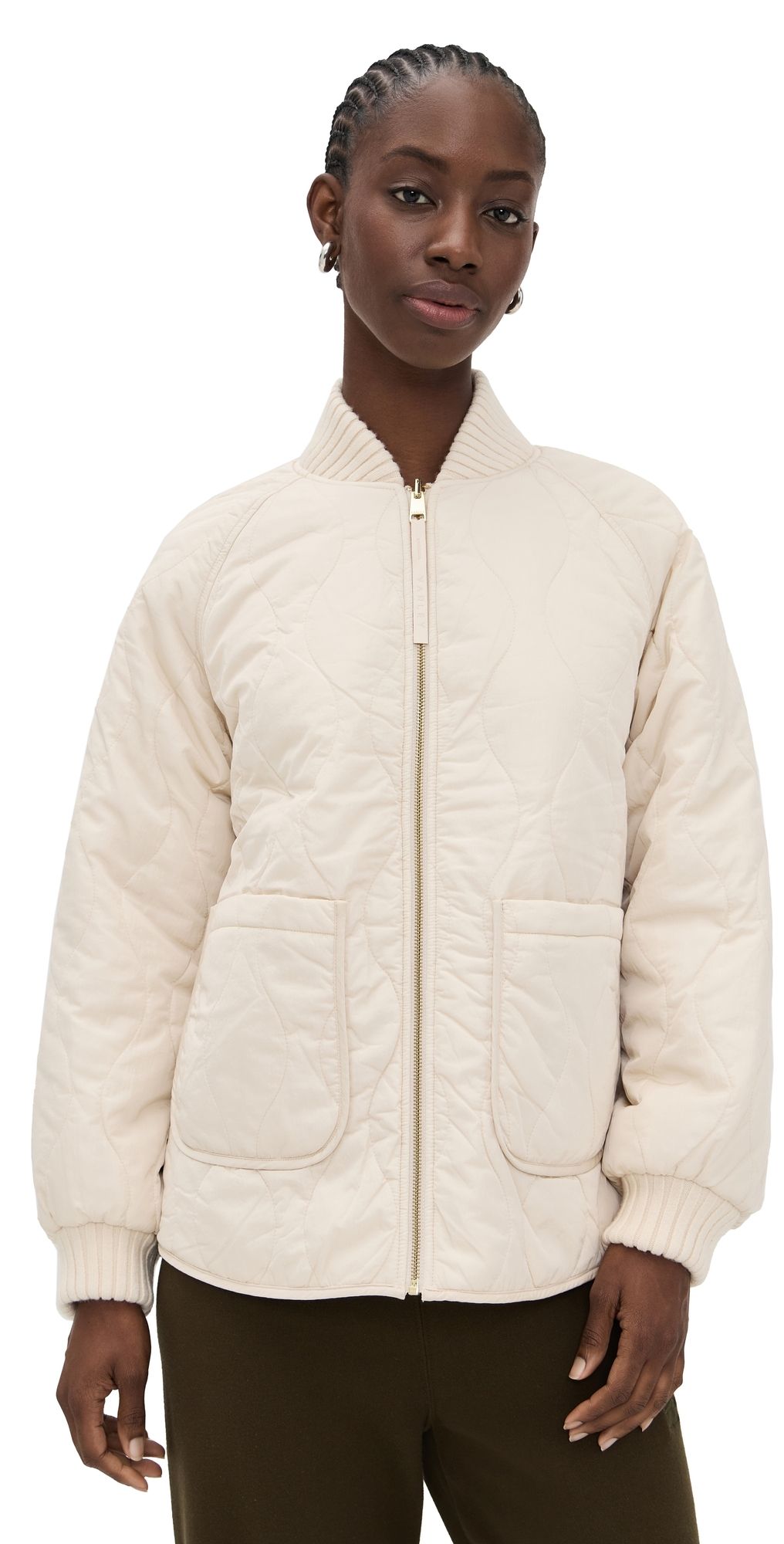 Varley Serina Reversible Quilt Jacket Sandshell S