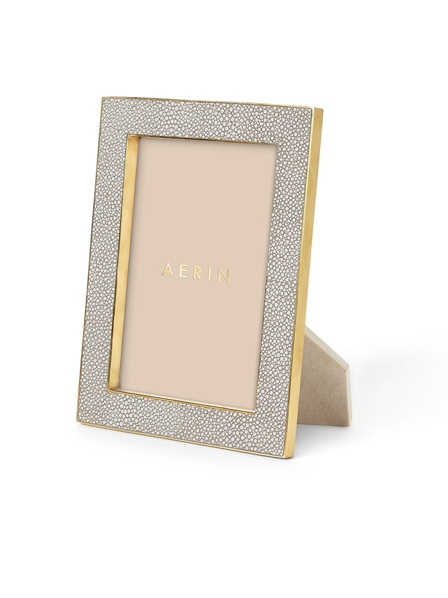 Classic Shagreen Frame - Grey - Size 4 x 6