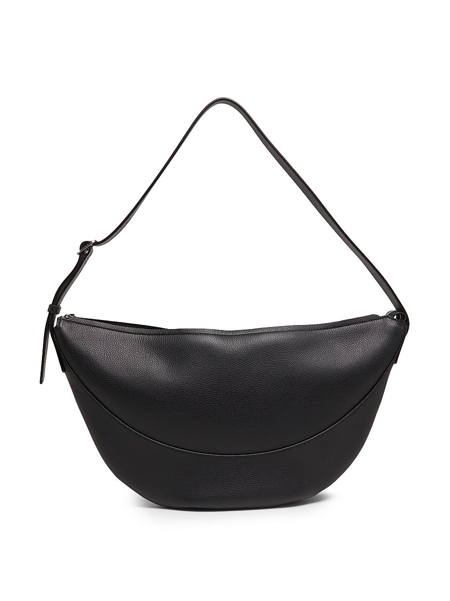 Women's Jouve Leather Shoulder Bag - Black Ans