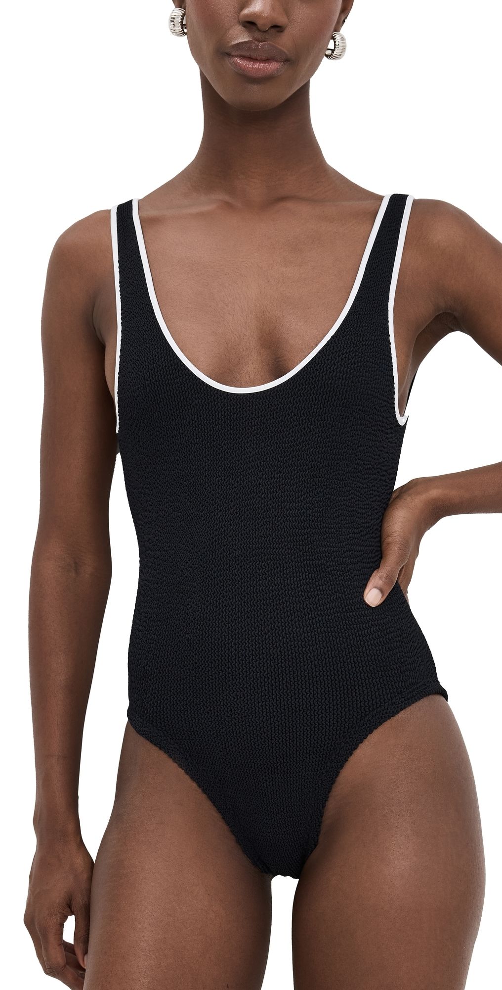 Hunza G Faye One Piece Black One Size