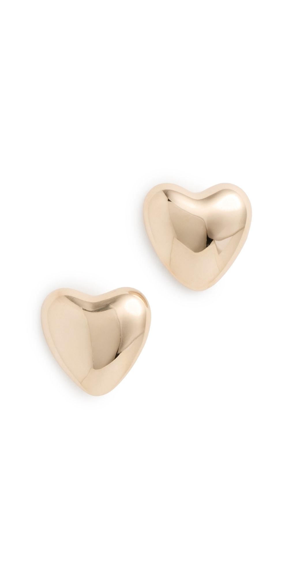 Annika Inez Mini Heart Studs Gold One Size
