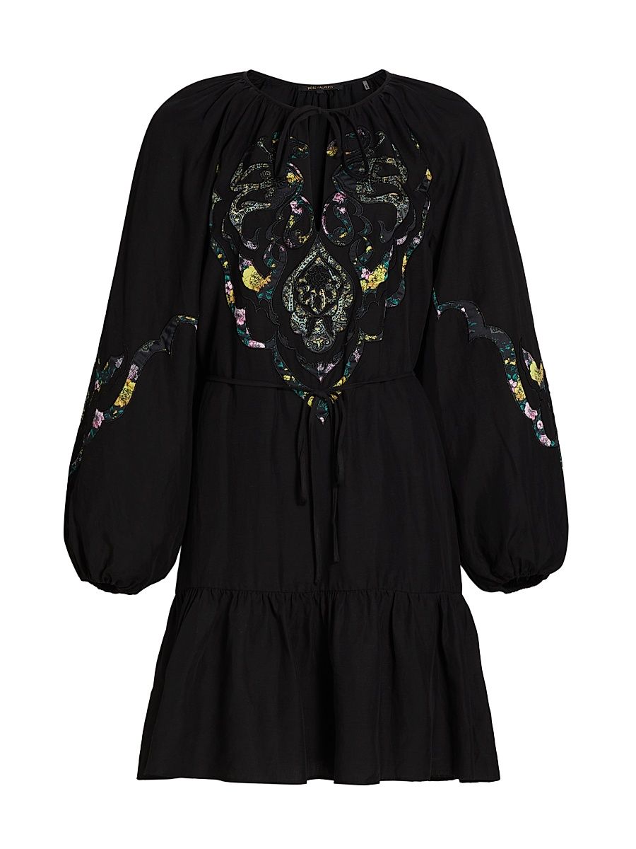 Women's Lucy Long-Sleeve Dress - Black - Size XL