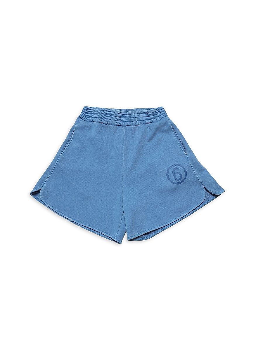 Little Kid's & Kid's Logo Shorts - Blue - Size 6