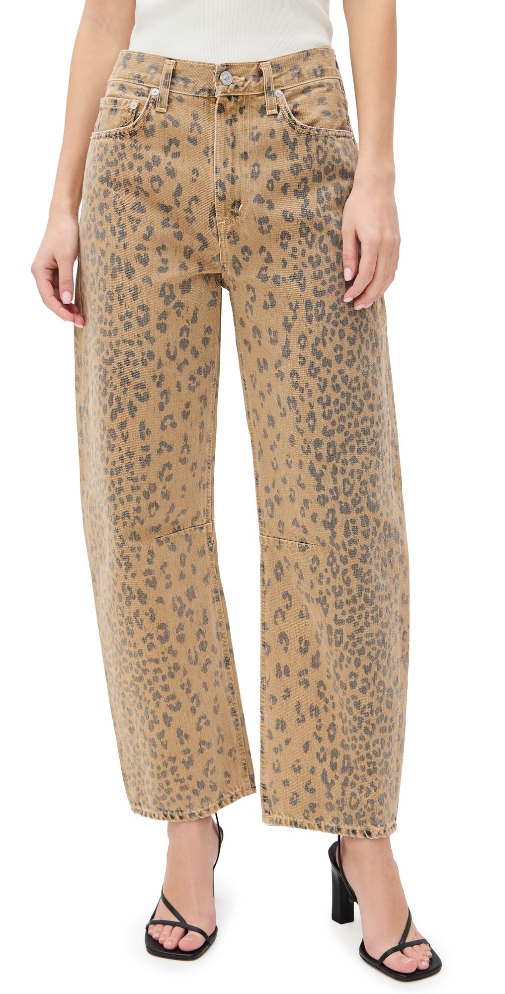 Citizens of Humanity Miro Relaxed Jeans Natural Cheetah 27